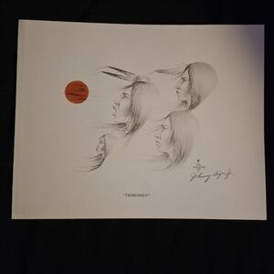 “Tribesmen” by Johnny Tiger Jr. – Signed Print – $150